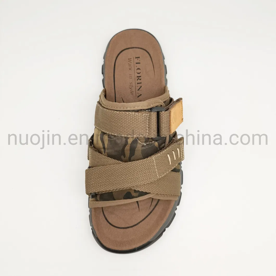 2021 Fashion Non-Slip Design Causal Sandal Men, Custom Logo Print Tag Comfortable Sport Men′s Sandals for Summer
