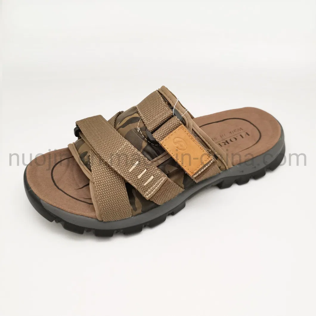 2021 Fashion Non-Slip Design Causal Sandal Men, Custom Logo Print Tag Comfortable Sport Men′s Sandals for Summer