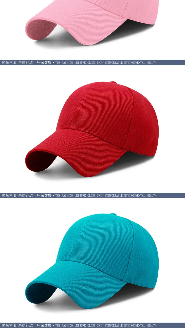 2021 Wholesale Blue Plain Blank Baseball Caps with Custom Logo (GST-CAP-XN01-1)