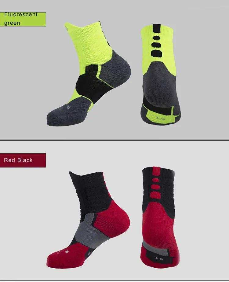 Basketball Ankle Socks Profession Lengthened Non-Slip Breathable Tight Stitching Unisex