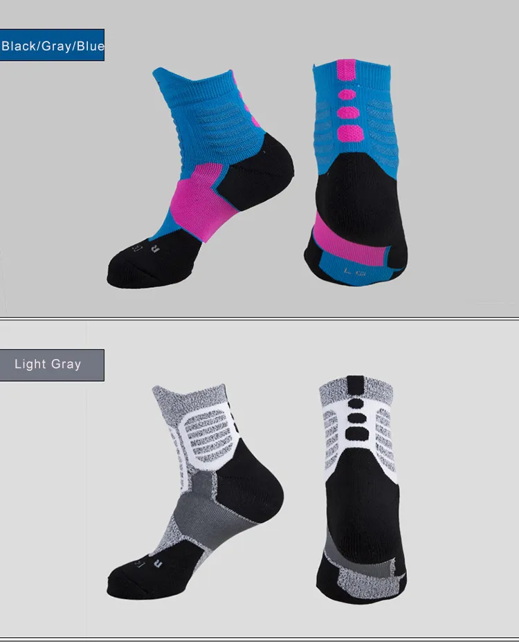 Basketball Ankle Socks Profession Lengthened Non-Slip Breathable Tight Stitching Unisex