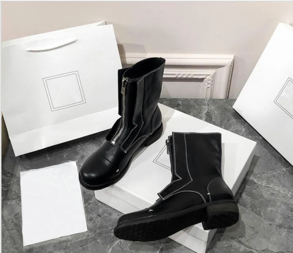 Black Color Short Boots Martin Boots Female British Style Boots Motorcycle Boots