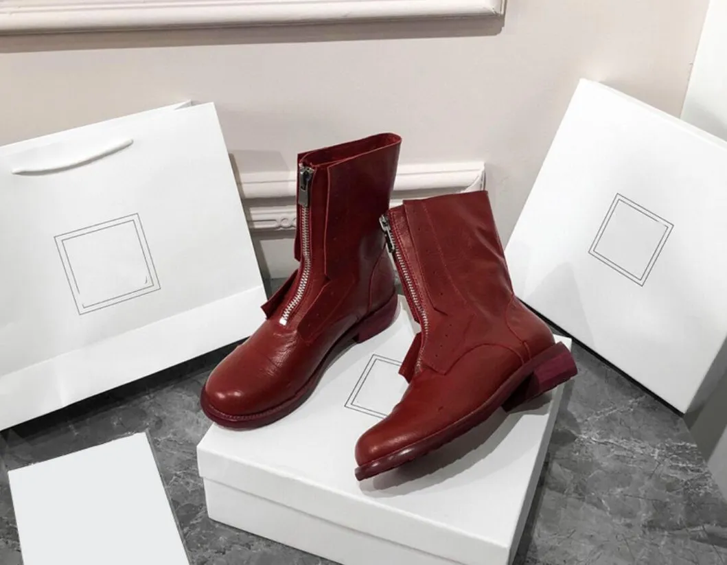 Black Color Short Boots Martin Boots Female British Style Boots Motorcycle Boots