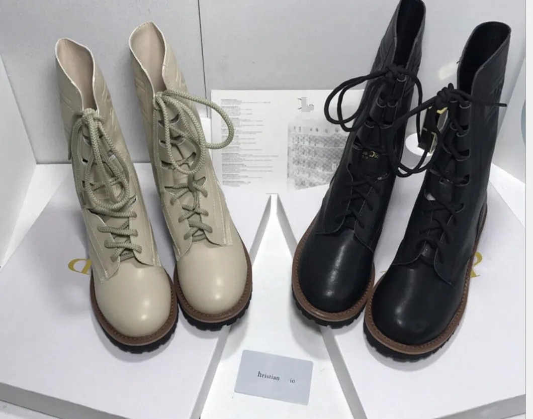 Black Color Short Boots Martin Boots Female British Style Boots Motorcycle Boots