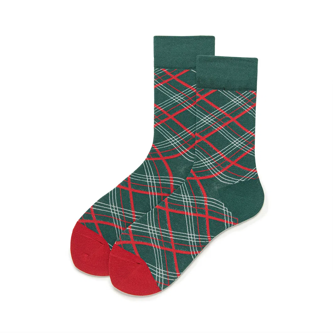 Christmas Socks Cute Illustration Santa Socks Christmas Tree Socks Medium Stockings
