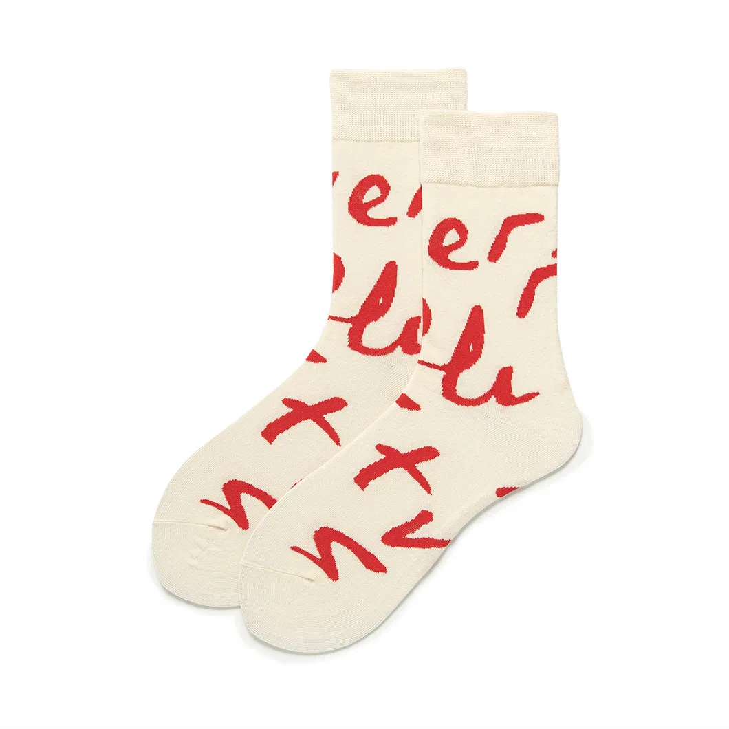Christmas Socks Cute Illustration Santa Socks Christmas Tree Socks Medium Stockings