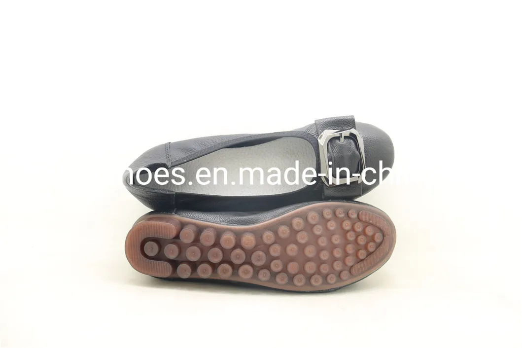 Classic Soft Kid Leather Folding Women Shoes