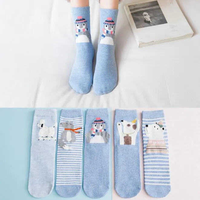 Cotton Feather Cosy Knitted Socks Warm Happy Cheap Socks Da Caverna Meia