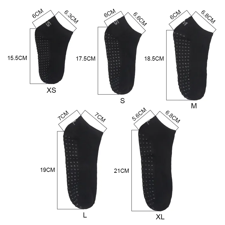 Custom Adults Trampoline Park Grip Socks Anti Slip Pilates Custom Grip Socks