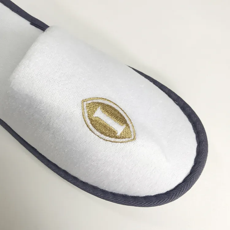 Custom Colours Disposable Terry Washable Indoor SPA Hotel Slippers