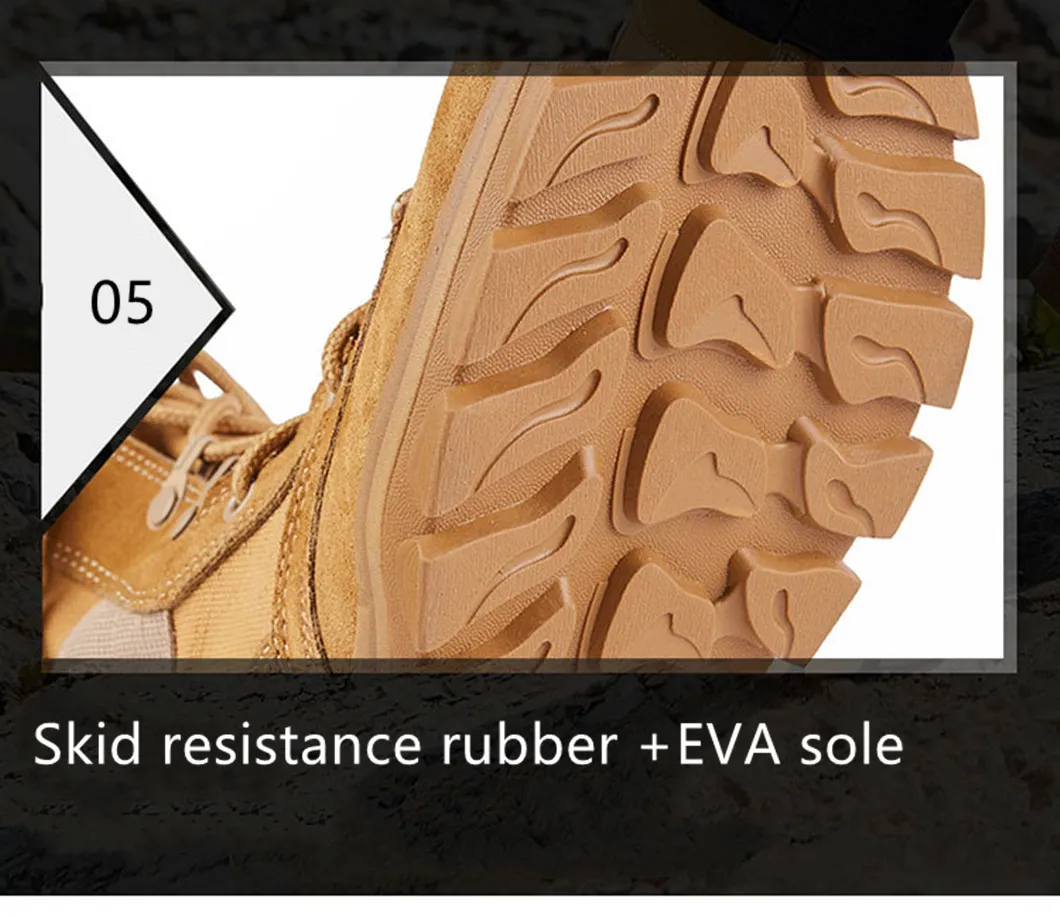 Custom Made Popular Military Style Desert Combat Swat Tactical Boots