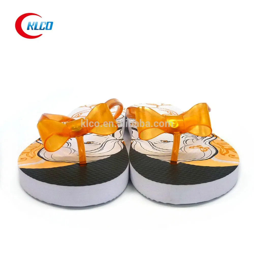 Custom Print PVC Sandals Slippers Jelly Strap Wedding Shoes Beach Slides Girl′s Flip Flops Manufacturers