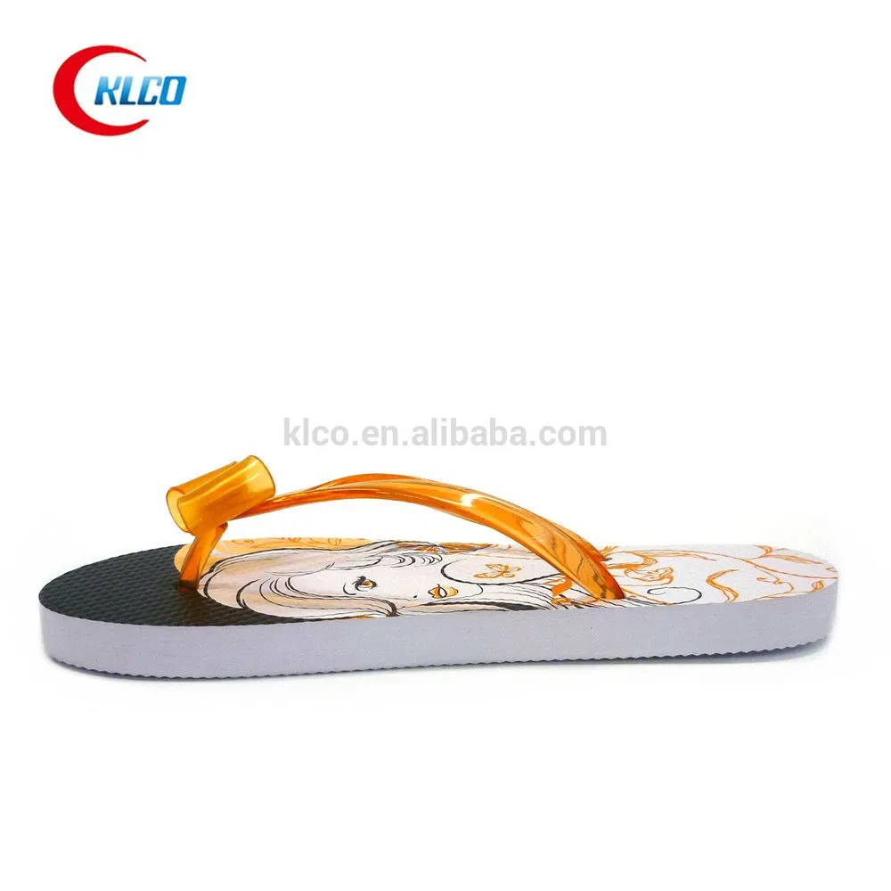 Custom Print PVC Sandals Slippers Jelly Strap Wedding Shoes Beach Slides Girl′s Flip Flops Manufacturers