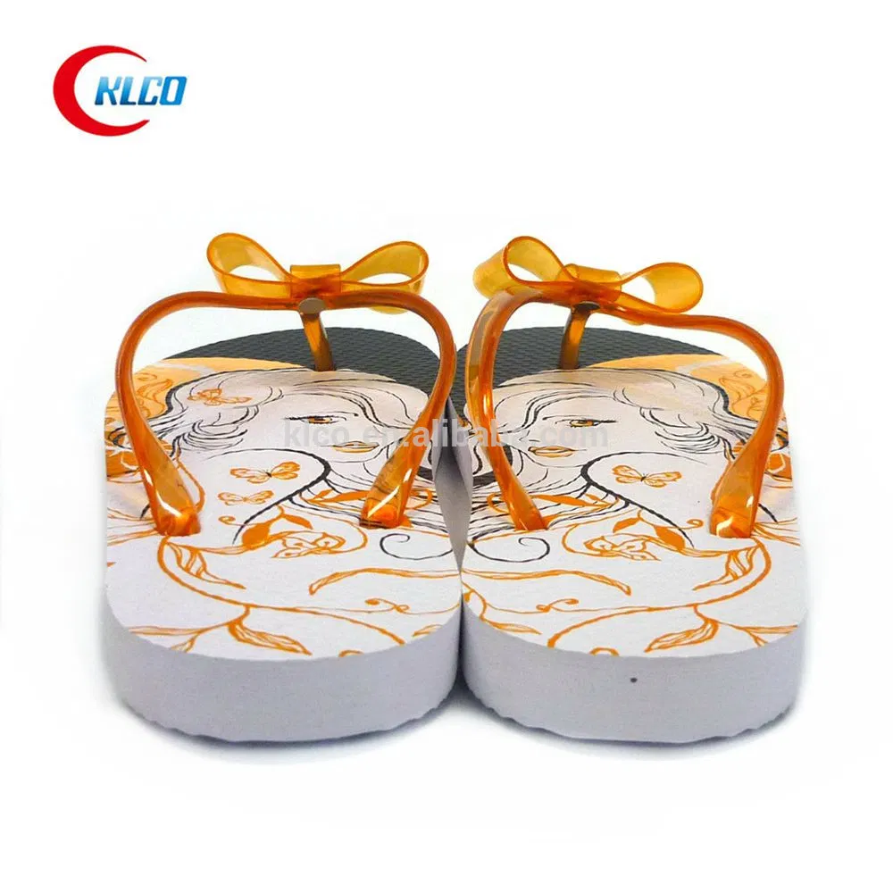 Custom Print PVC Sandals Slippers Jelly Strap Wedding Shoes Beach Slides Girl′s Flip Flops Manufacturers
