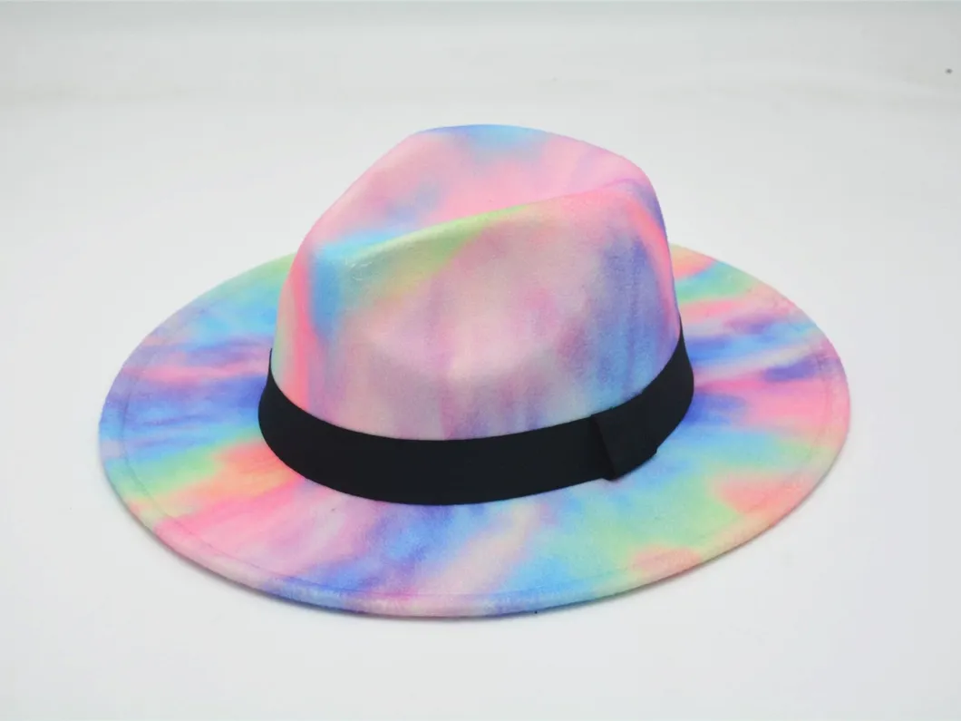 Dobby Plain Dyed Merino Wool Trend Jazz Hat of Factory Price