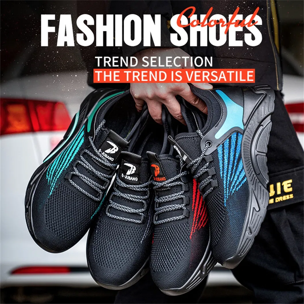 Dropshipping Casual Sports Steel Toe Cap Light Weight Fashionable Safety Shoes