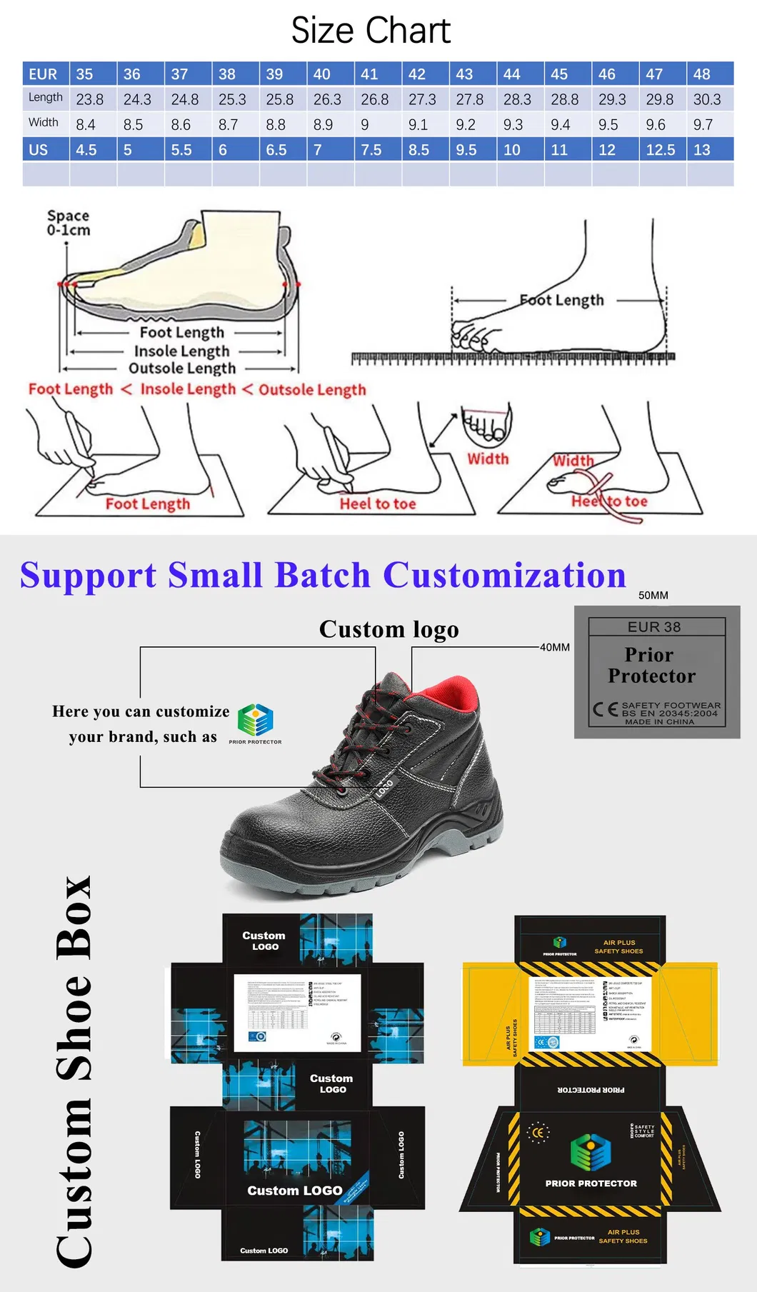 Dropshipping Casual Sports Steel Toe Cap Light Weight Fashionable Safety Shoes