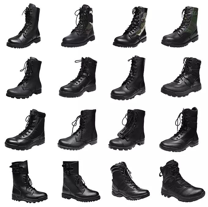 Factory Custom Camouflage Desert Jungle Shoes Combat Army Style Military Style Leather Boots