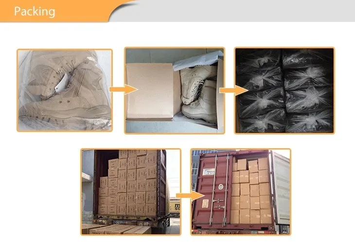 Factory OEM Black Split Embossed Leather Moulding Outsole Military Style Boots Tactical Combat Army Style Boots