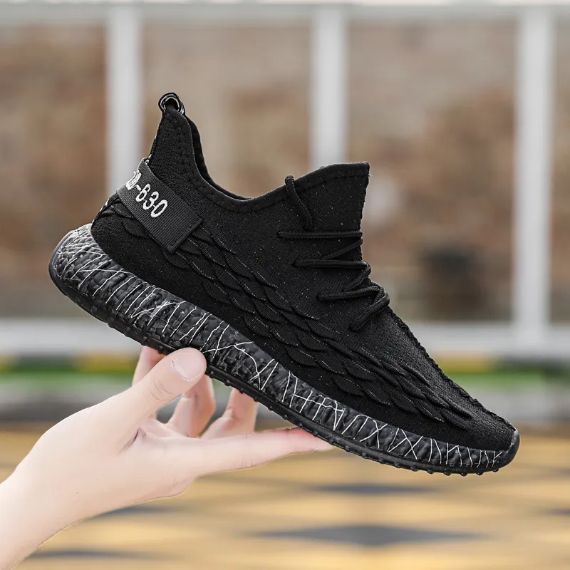 Fashion Knitted Breathable Tennis Hombre Custom Sneaker Logo Gym Shoe