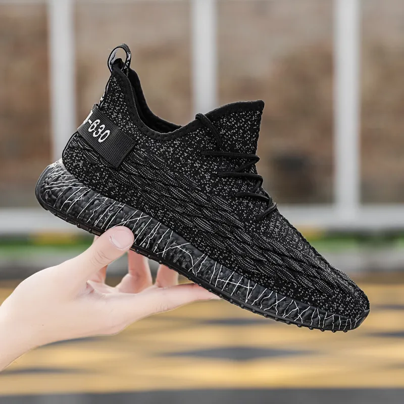 Fashion Knitted Breathable Tennis Hombre Custom Sneaker Logo Gym Shoe