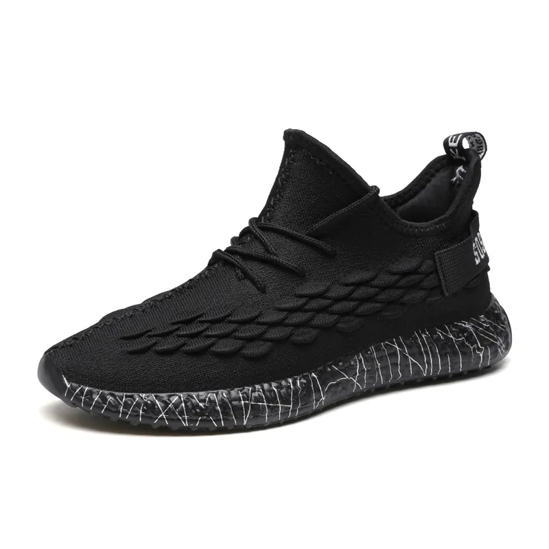 Fashion Knitted Breathable Tennis Hombre Custom Sneaker Logo Gym Shoe