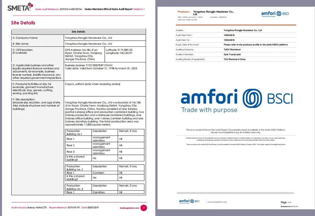 Four Color Custom Fashion 6 Panel Flat Brim Hip Hop Cap and Hat