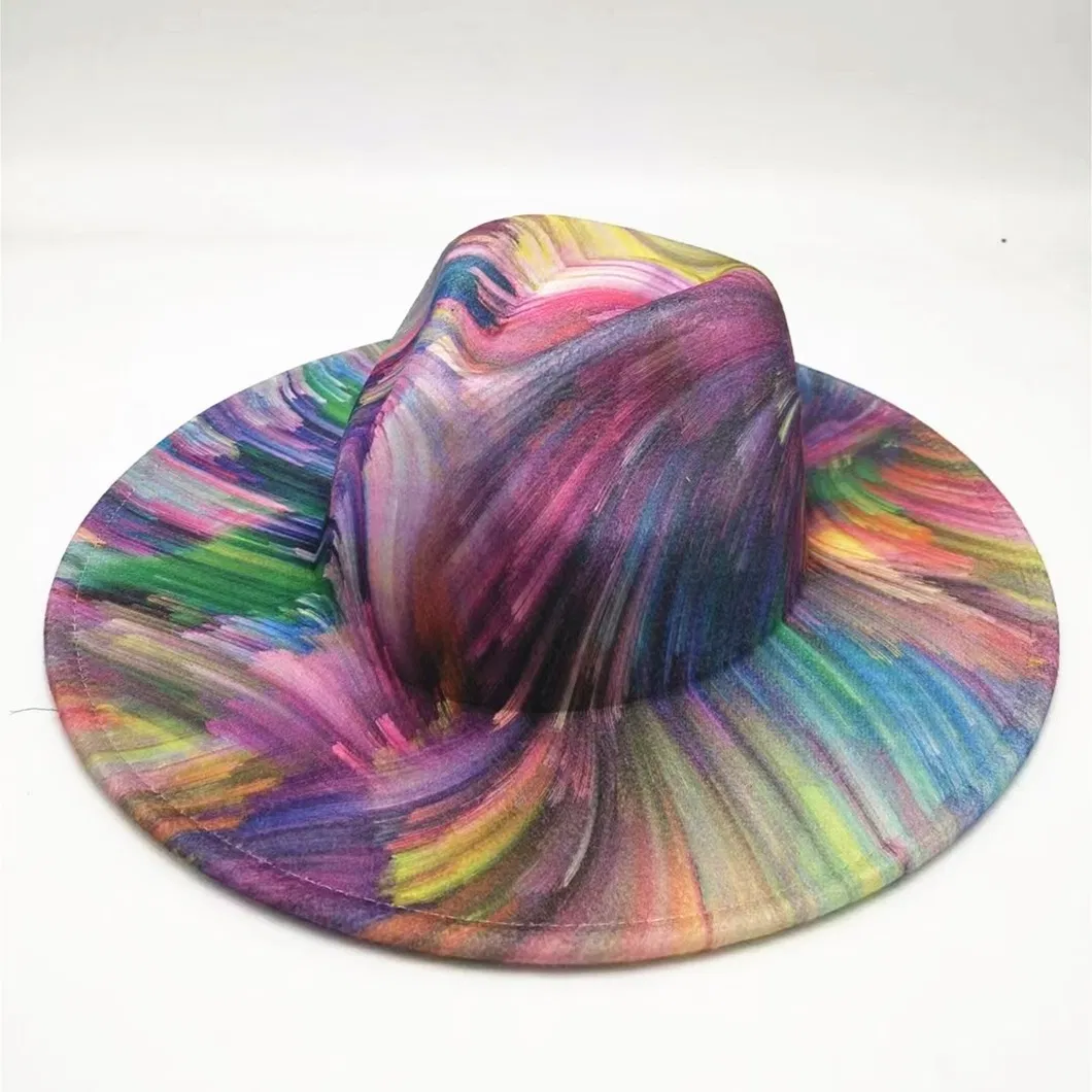 Good Price Unisex Dobby Plain Dyed Merino Wool Adults Fashion Hat with Brim