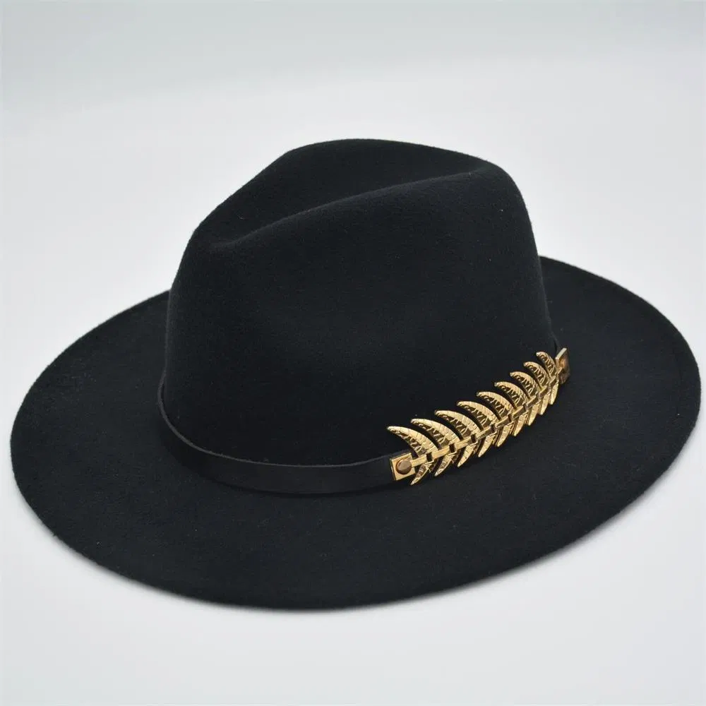 Good Price Unisex Dobby Plain Dyed Merino Wool Adults Fashion Hat with Brim