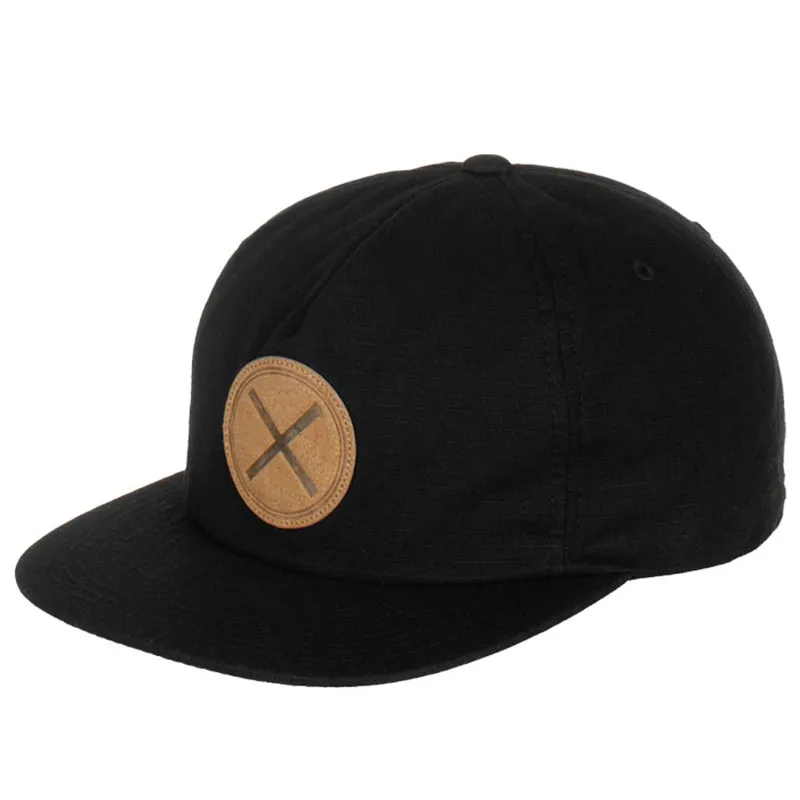High Quality Custom Design Flat Bill Leather Patch Logo White Sports Snapback Cap Hip Hop Hat