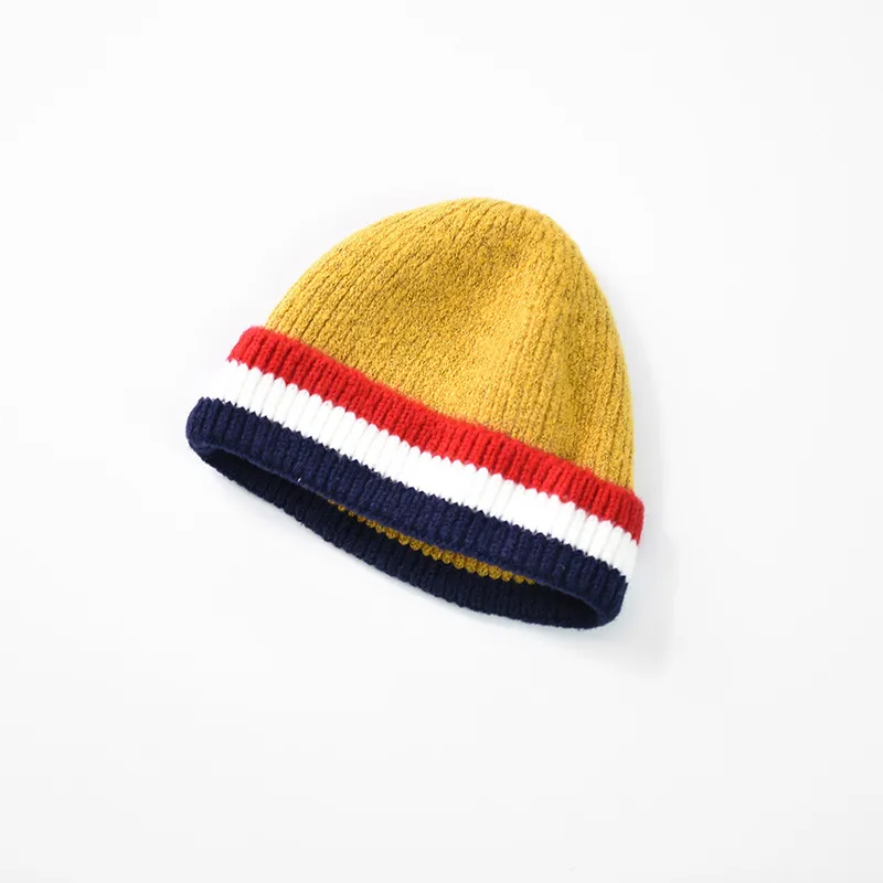 High Quality Unisex Autumn Winter Warm Skull Cap Knitted Fisherman Beanie