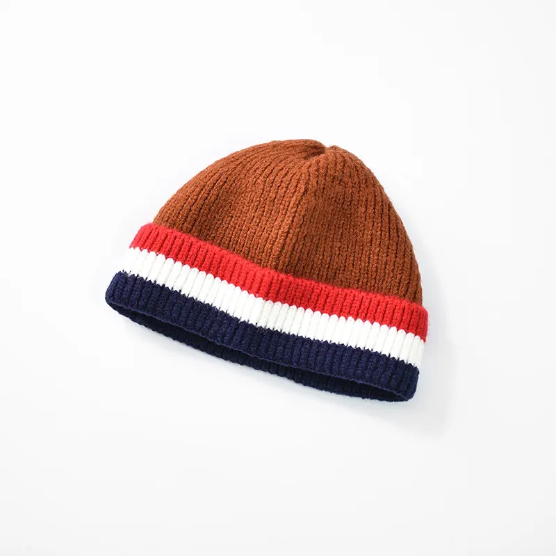 High Quality Unisex Autumn Winter Warm Skull Cap Knitted Fisherman Beanie