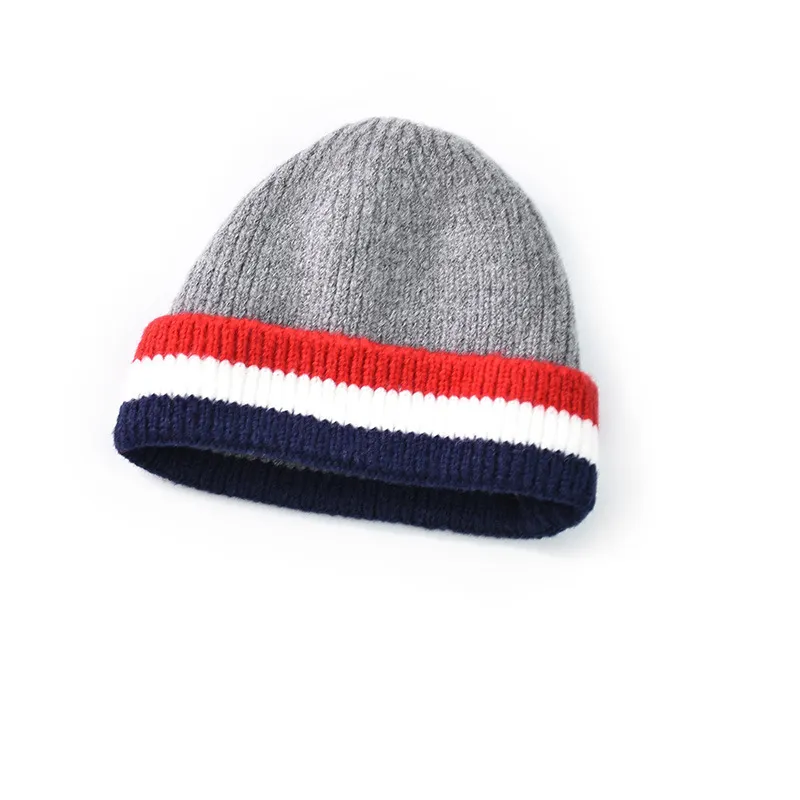High Quality Unisex Autumn Winter Warm Skull Cap Knitted Fisherman Beanie