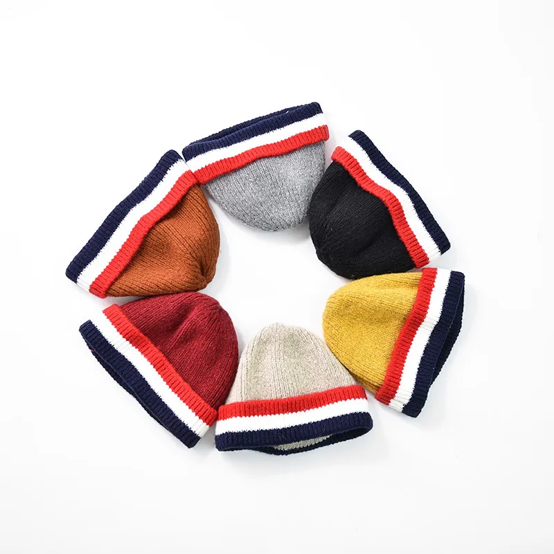 High Quality Unisex Autumn Winter Warm Skull Cap Knitted Fisherman Beanie