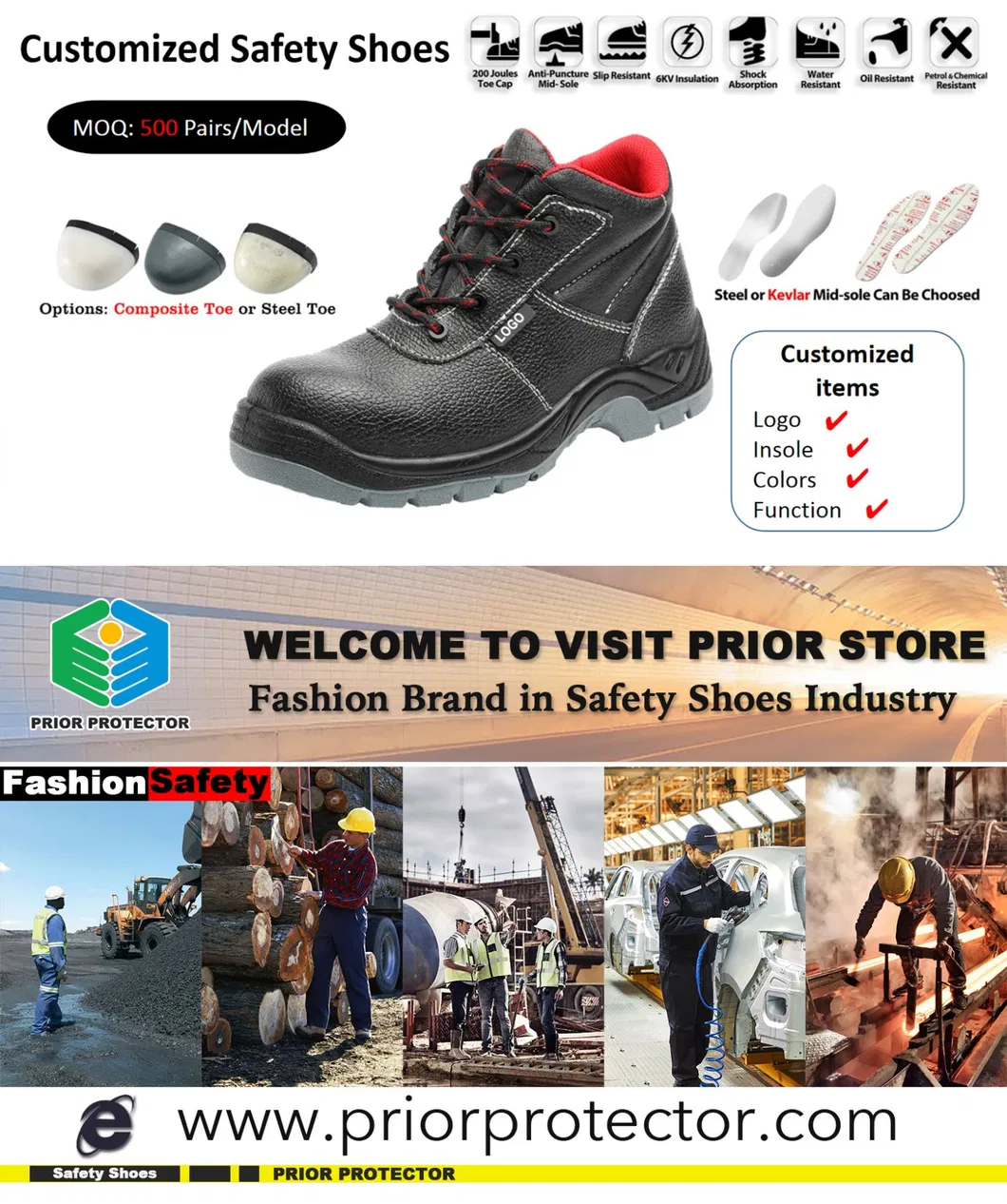 Hiking Water Proof Breathable Free Shipping Wholesale Work Boots