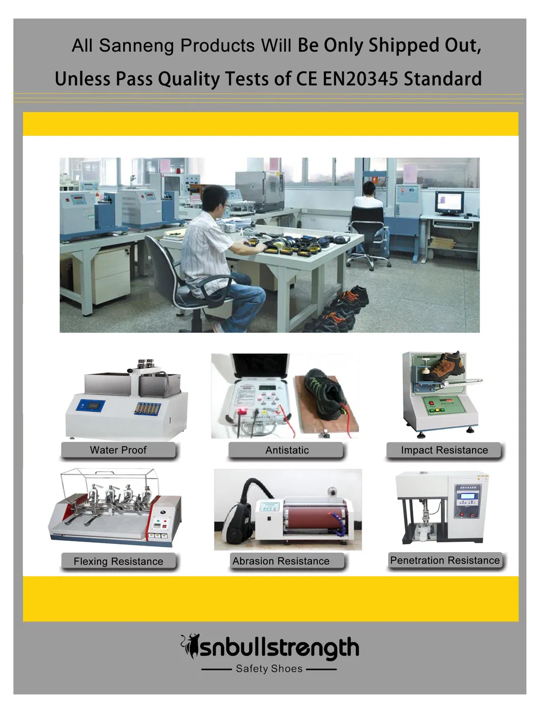 Industrial Leather Men/Women Safety Shoes Working Shoe Safety Footwear with Ce Certificate with Good Quality (SN5733)