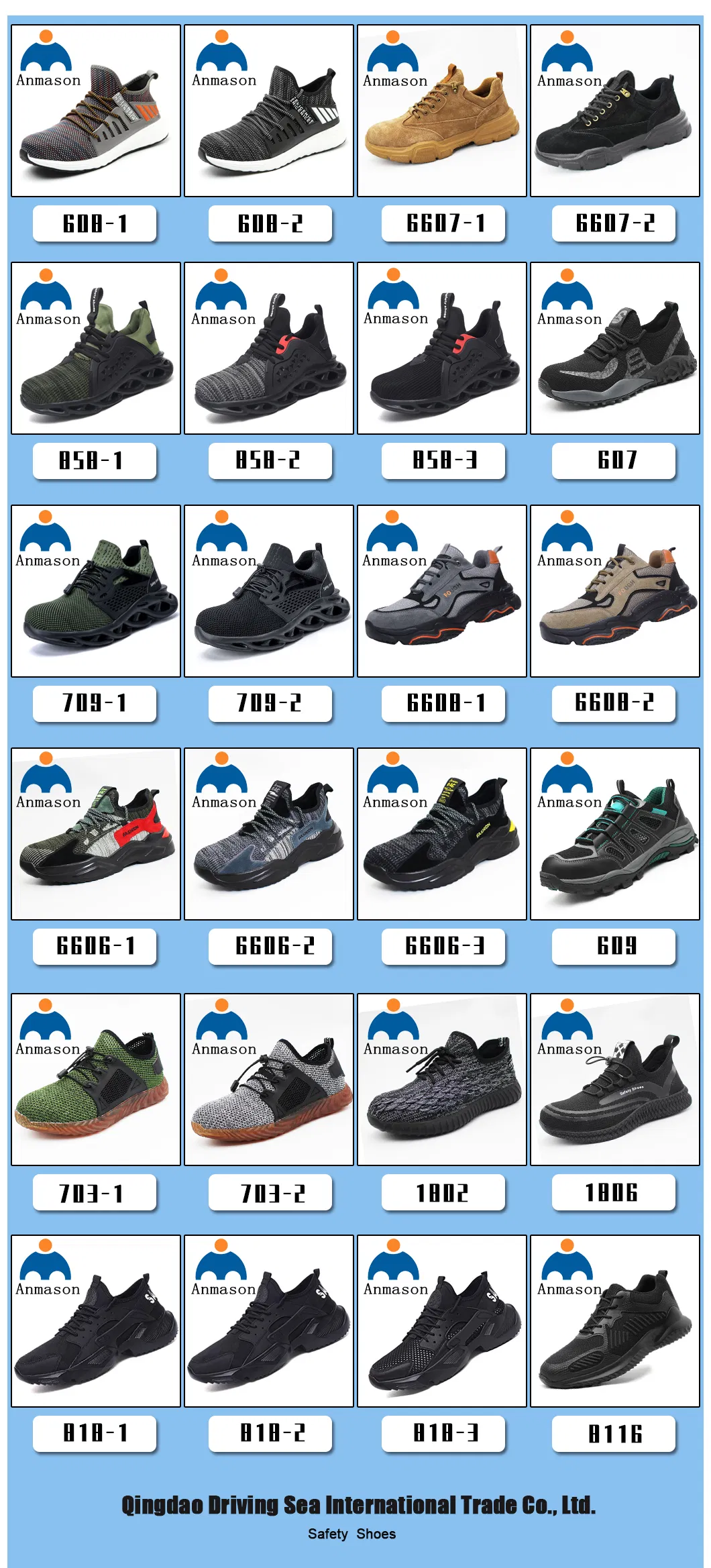 Industrial Working Brand High Cut Safety Boots Steel Toe