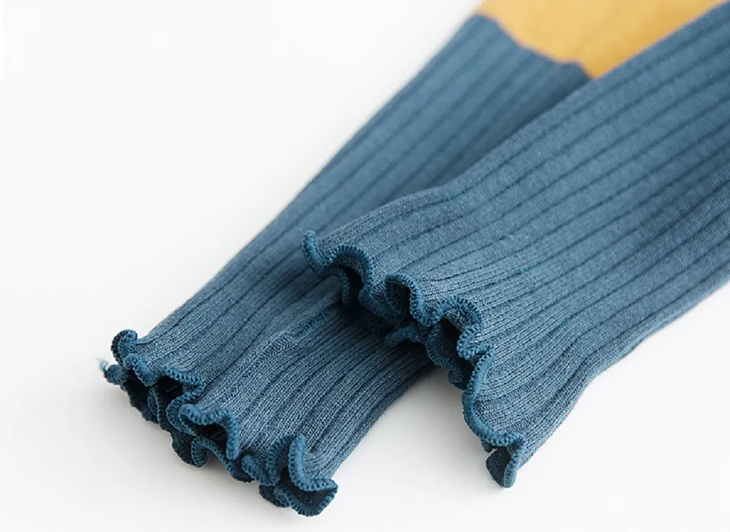 Kids Ribbed Leggings Comfortable Girls Footless Tights Fashion Cable Knitted Warm Leggings Esg16237