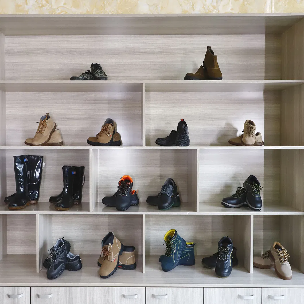 Labor Wholesal Construction Anti-Skid Anti-Smashing Work Shop Anti-Puncture Oil and Alkali Ventilation Welding Ox Tendon Sole Protection Anti-Static Shoes