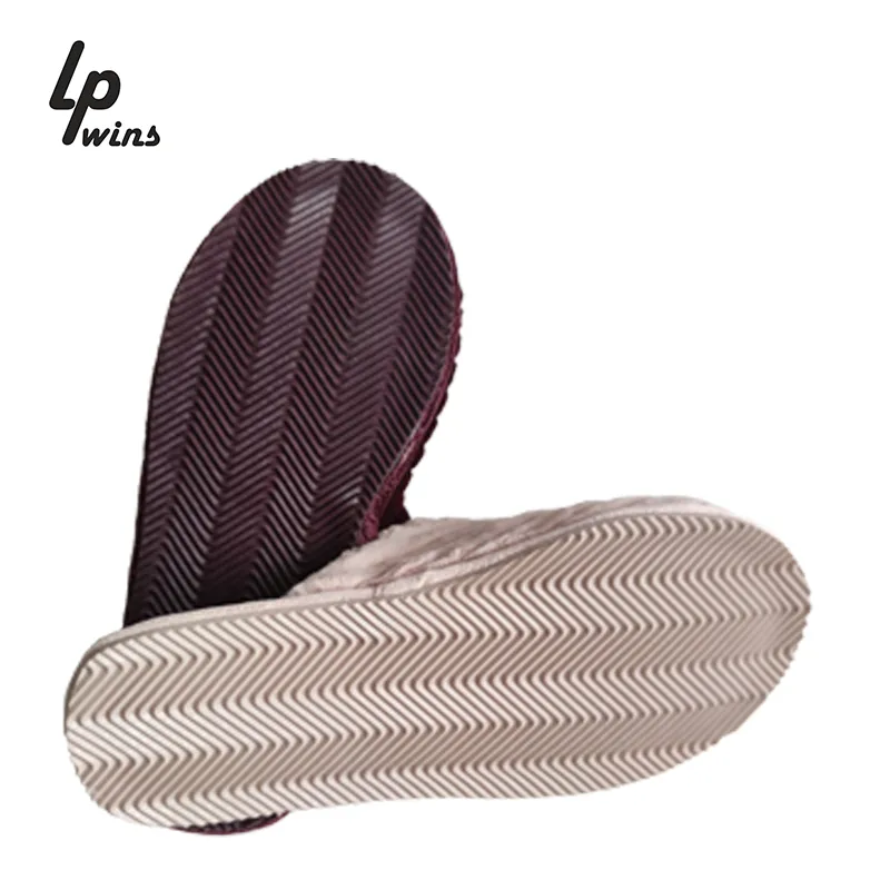 Lady Big Furry Slippers Flurry Fall Winter Fashion Suede Cotton Drag Non Slip Sole Fluffy House Slippers