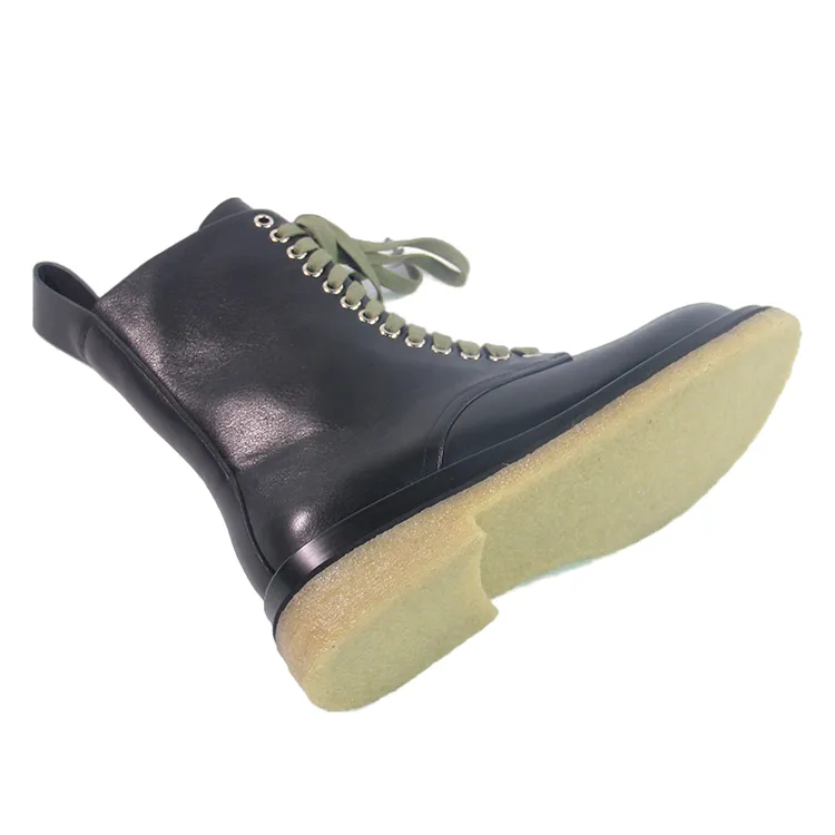 Latest Fashion Leather Martin Boots waterproof Warm Fur Inside Half Snow Boots for Women