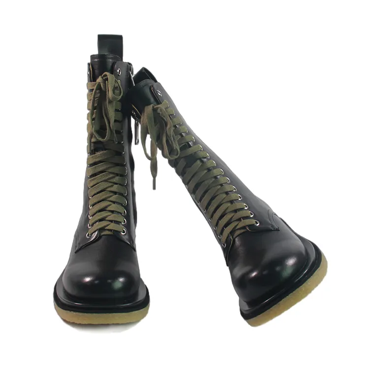 Latest Fashion Leather Martin Boots waterproof Warm Fur Inside Half Snow Boots for Women