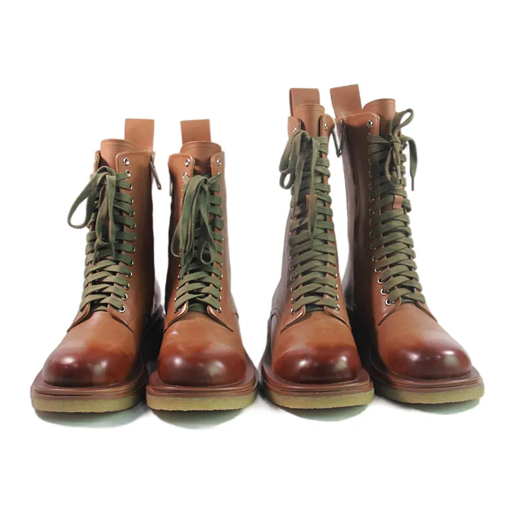 Latest Fashion Leather Martin Boots waterproof Warm Fur Inside Half Snow Boots for Women