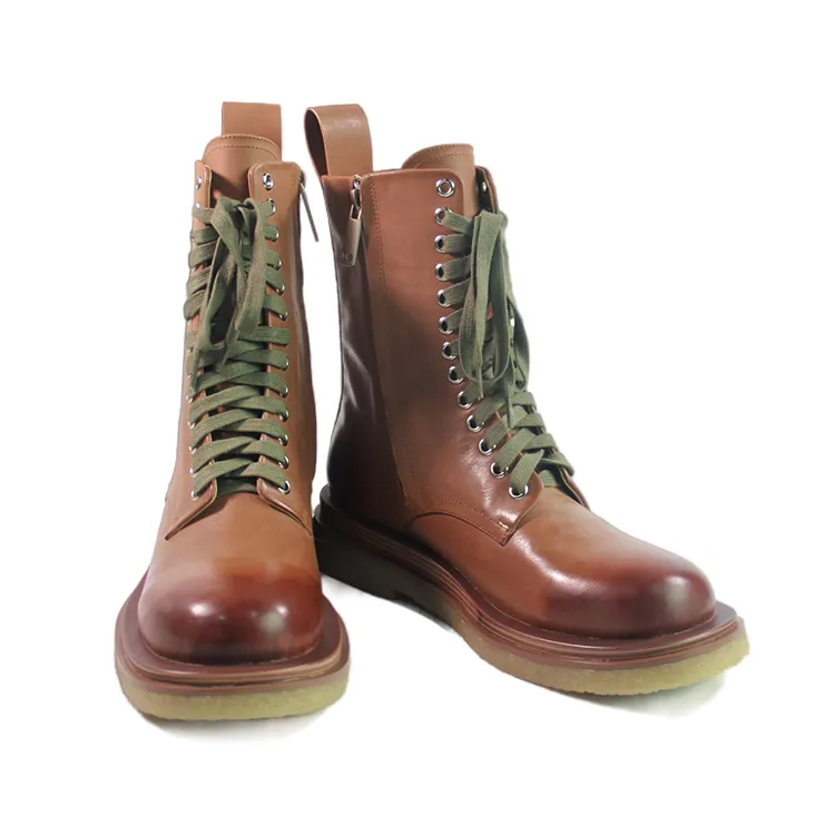 Latest Fashion Leather Martin Boots waterproof Warm Fur Inside Half Snow Boots for Women