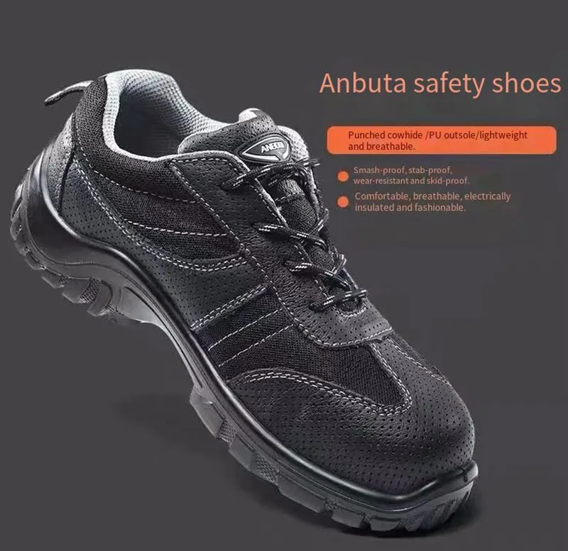 Leather Security Safety Shoes Security Boot Men
