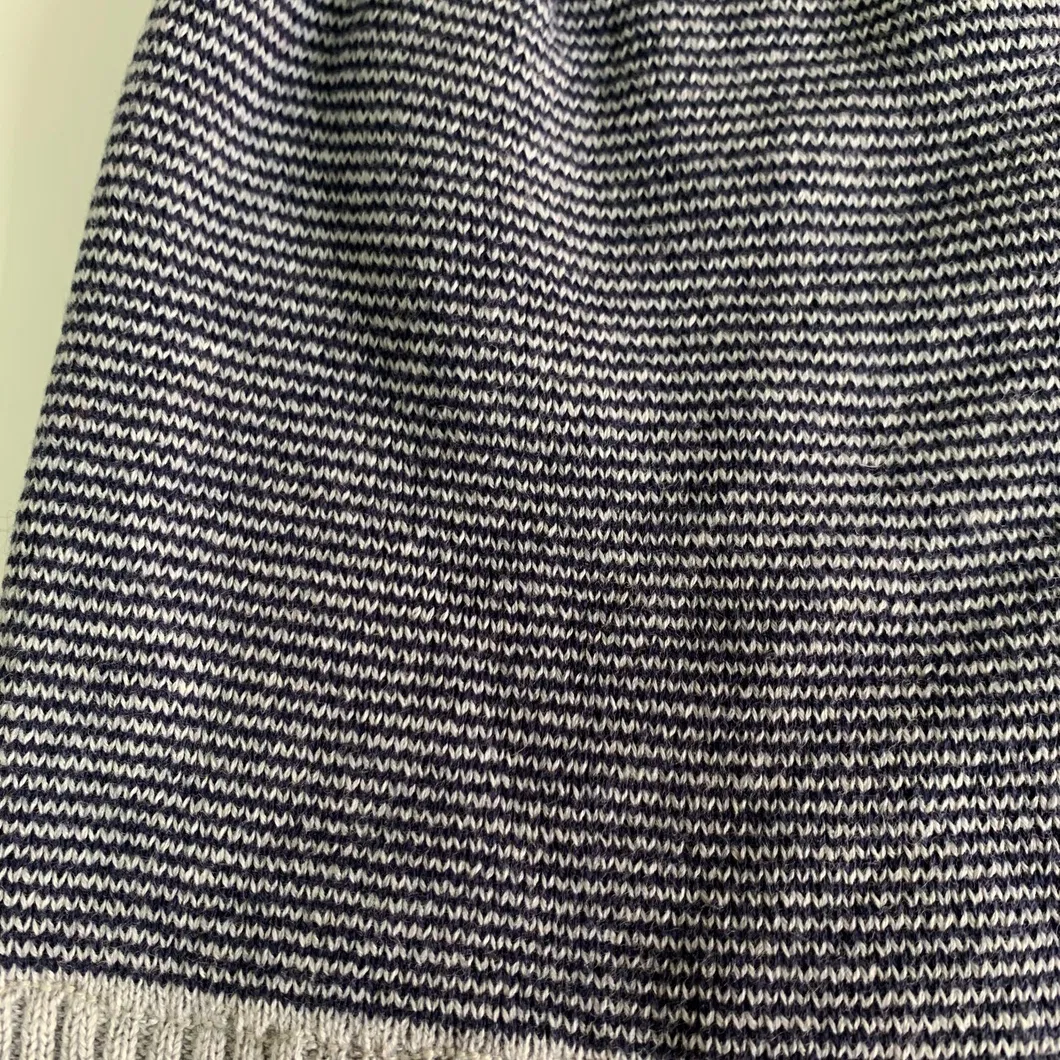 Lifestyle Stripe Knitted Brim-Curling Beanie