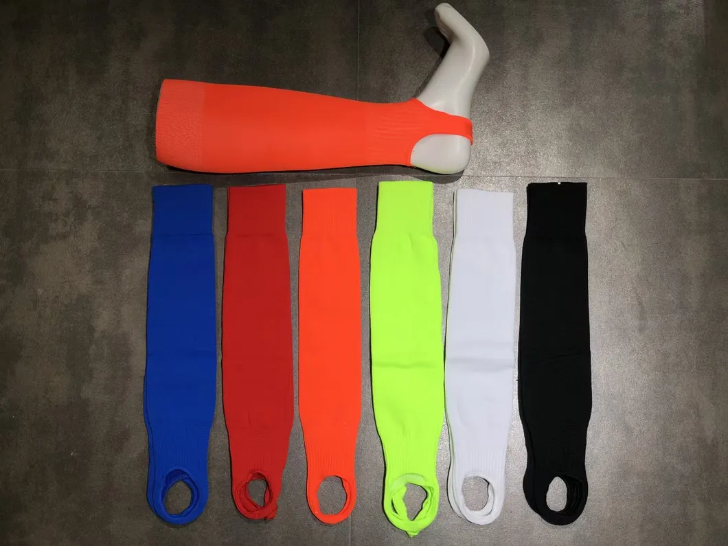 Manufacturer OEM Custom Nylon Footless Football Gaiters with Feet