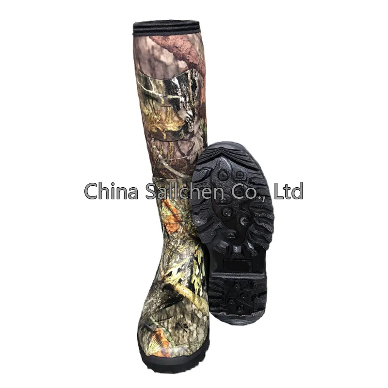 Men′s Waterproof Hard Wearing Ice Hunting Rubber Wellington Camo Neoprene Boots