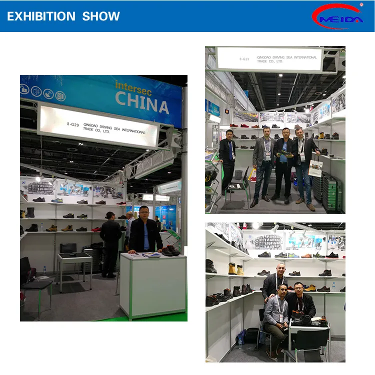 Men Work Shoes/Safety Shoes with Suede Leather Beef Tendon Sole