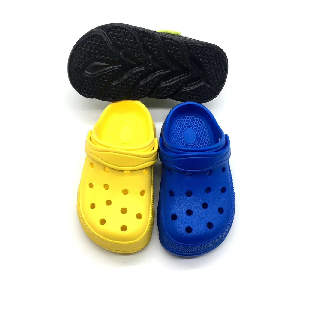 New Design Colorful Custom Outdoor Casual Flat Clogs for Kids Boy Girl